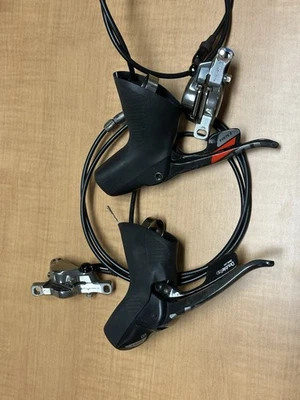 SRAM Red 22 HRD 11S Mechanical Hydraulic Disc Brake Road Shifters and Calipers - Image 1 of 4