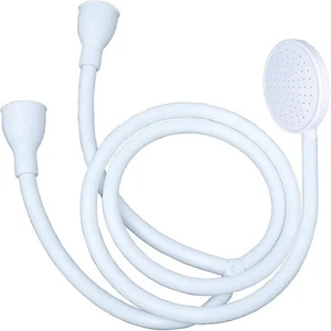 Doppel Wasserhahn Badewanne Waschbecken Duschkopf Schlauch Sprührohr Wannenaufsatz - Bild 1 von 11