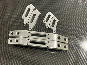 HD Aluminum F&R Bumper for Traxxas Tmaxx T-Maxx 2.5 / 3.3 Silver - Picture 1 of 3