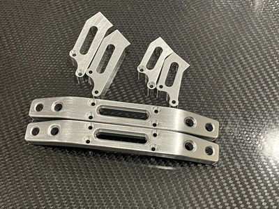HD Aluminum F&R Bumper for Traxxas Emaxx Tmaxx 2.5 / 3.3 Silver - Image 1 of 3