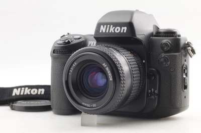 [Top MINT] No sticky ! Nikon F100 35mm SLR Film Camera Black Body AF lens JAPAN - Image 1 of 4