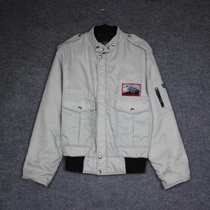 Vintage Executive Riders LTD Vortext Motorcycle Bomber Jacket Mens 2XL - Picture 1 of 8