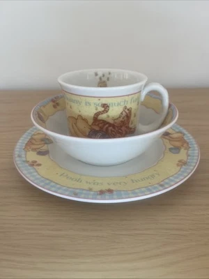 Winnie The Pooh Royal Doulton Cup, Bowl & Plate Set, Disney 2001. - Image 1 of 4