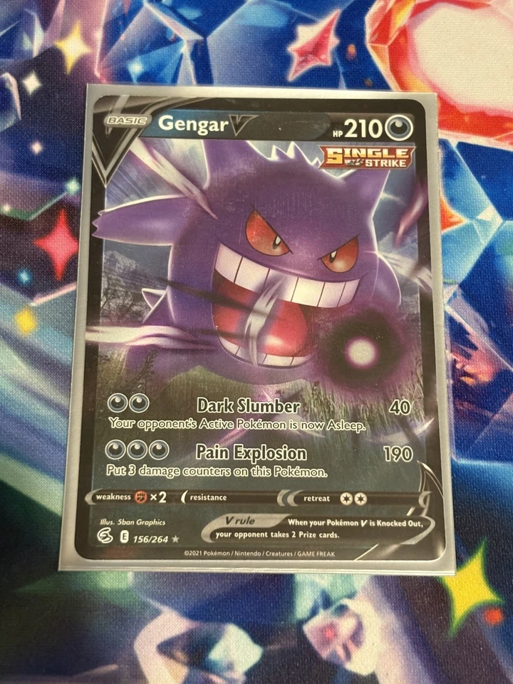 Pokémon TCG Gengar v Fusion Strike 156/264 Holo Ultra Rare - Image 1 of 1