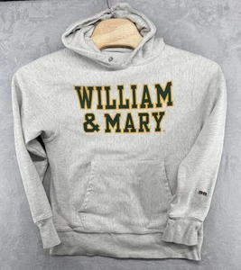 Vintage College of William and Mary University Tribe Hoodie Gray NO SIZE TAG - Picture 1 of 7