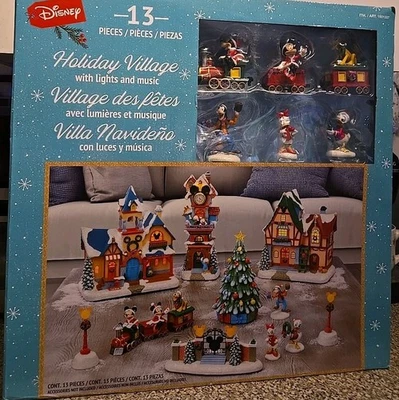 ¡Nuevo pueblo de vacaciones Disney de 13 piezas con luces y música! Foto 1 de 4