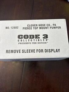 Code 3 Clover Schlauch Co., Mount Carmel, PA Pierce Top Mount Pumpe LESEN - Bild 1 von 12