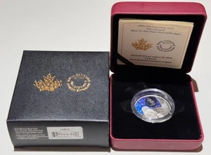 Moneda Canada Universe 2016 de 20 dólares de plata fina que brilla en la oscuridad con ópalo - Completa - Imagen 1 de 2
