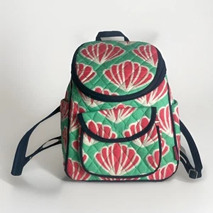 N. Gil Mini Rucksack Handtasche Seashell Coral And Green - Bild 1 von 11