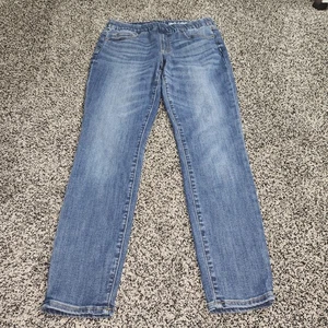 Lands End Mid Rise Pull-On Skinny Jean/Jegging,Women's Size 8, Stretch Clean Cut - Picture 1 of 8
