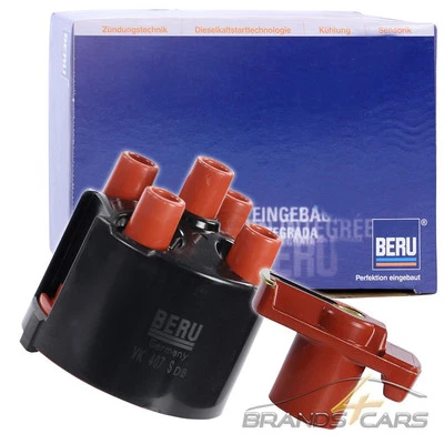 BERU VERTEILERKAPPE VK407S + VERTEILERFINGER EVL088 FÜR AUDI 100 4A C4 2.0 - Bild 1 von 4