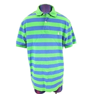 Polo Ralph Lauren Rayas Azul y Verde Polo Talla Grande Para Hombre - Imagen 1 de 6