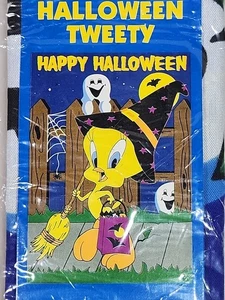 Bandera de colección Looney Tunes Piolín Pájaro Exterior FELIZ HALLOWEEN 1999 NUEVO - Imagen 1 de 5