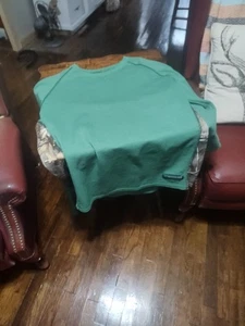 RealTree Green with Camo Inserts Men's Long Sleeve Shirt Size L Hunting Hiking - Picture 1 of 5