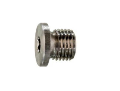 QUALFAST M10 x 1.0 Steel Blanking Plug, BlankMF SKT Plug Screw DIN908, Allen Key Head