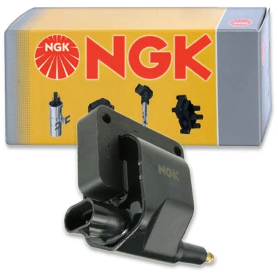 1 pc NGK Ignition Coil for 1991-1997 Jeep Wrangler 4.0L L6 2.5L L4 - Spark pp - Image 1 of 4