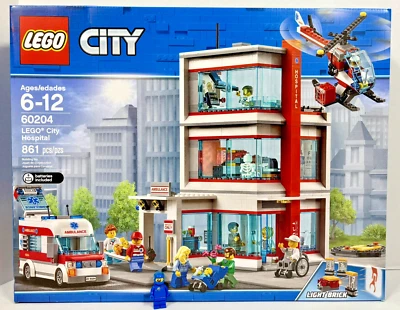 LEGO (60204) City: Hospital New Sealed Retired Ambulance Helicopter Town - Image 1 of 4