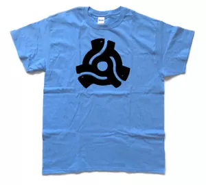 45rpm Vinyl Centre Piece / Spindle hole - RECORD COLLECTOR T shirt - Picture 1 of 9
