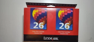 Lexmark Genuine 2-Pack #26 Color Print Ink Cartridges - Picture 1 of 3