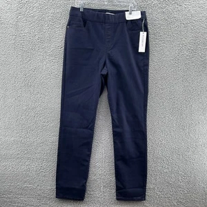 New Liz Claiborne Jeans Womens 14 Tall Mid Rise Amber Straight Leg Navy Comfort - Picture 1 of 11