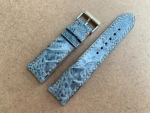 26mm 24mm 23mm 22mm 21mm 20mm 19mm 18mm 17 16 14 gray ostrich Watch Strap Band - Picture 1 of 12