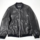 Schott Ma-1 Lamb Leather Flight Jacket Bowery Black Size Small Men From Japan