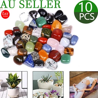 10Pcs Mineral Bulk Assorted Mix Crystal Gemstone Natural Tumbled Stone Random - image 1 of 4
