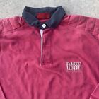 Vtg RM WILLIAMS Rugby Collared Long Sleeve Jersey MD Made In AUS Red