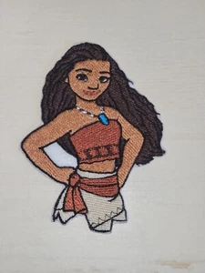 Moana Prinzessin 3 3/4 Zoll Bügelbild bestickt Applikation Aufnäher - Bild 1 von 1