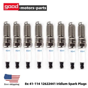 8PCS Genuine 41-114 Iridium Spark Plugs 12622441 Fits For Cadillac Chevrolet GMC - Picture 1 of 5