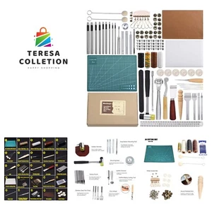 Leather Sewing Tools pcs Leather Craft Tools Kit for Hand Sewing Stitching, S... - Picture 1 of 9