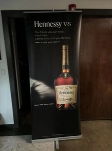 Hennessy Retractable Advertisement Sign 6 Ft Tall Unique Rare With Case - Picture 1 of 6