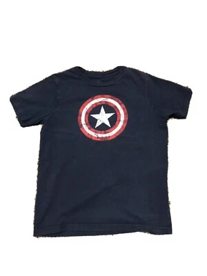 Camiseta Capitán América Niños Grande L Azul Marino Marvel Comics Avenger Avengers Foto 1 de 2