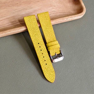 Quick Release Stingray Watch Strap, Men Leather Watch Band, Unpadded 16mm - 24mm - Picture 1 of 20