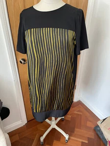Jasper Conran dress, size 14, black/gold - Picture 1 of 9