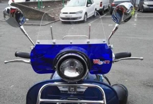 Transparenter blauer Flugschirm AJS Modena Lexmoto Milano Fly Windschutzscheibe Mod - Bild 1 von 2