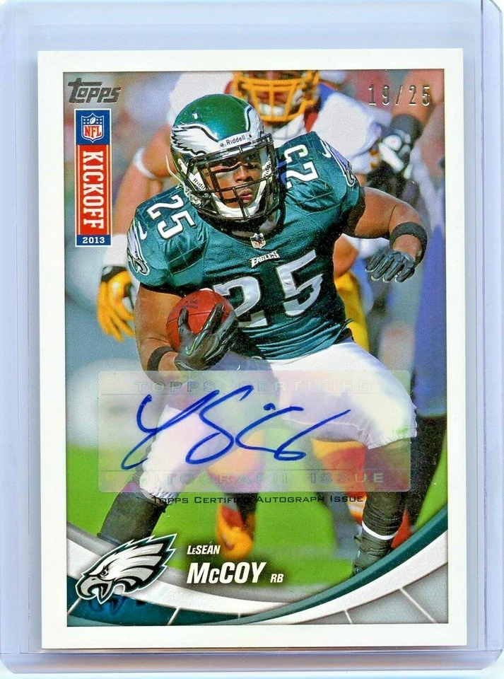 LeSean McCoy 2013 Topps Kickoff Autograph 19/25 SSP Philadelphia Eagles 💎 HOF - Image 1 of 1