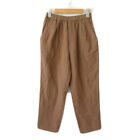 MORRIS & SONS Easy Pants Tapered Cropped Linen 0 Brown Used