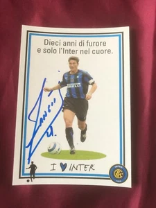 Autogramm JAVIER ZANETTI - Inter Milano 05/06 - ARGENTINIEN - WC 98 - Ex - Banfield / Talleres - Bild 1 von 2