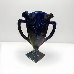 Vntg. L.E. smith black amethyst Trophy With Dancing Ladies, K3 - Picture 1 of 6