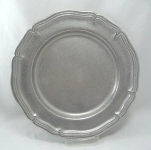 Set/2 Wilton Armetale COUNTRY FRENCH 10.5" Pewter Dinner Plates NWT - Picture 1 of 3