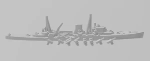 Leander - UK Royal Navy - Rotating Turret - Wargaming - Naval Miniature - Picture 1 of 3