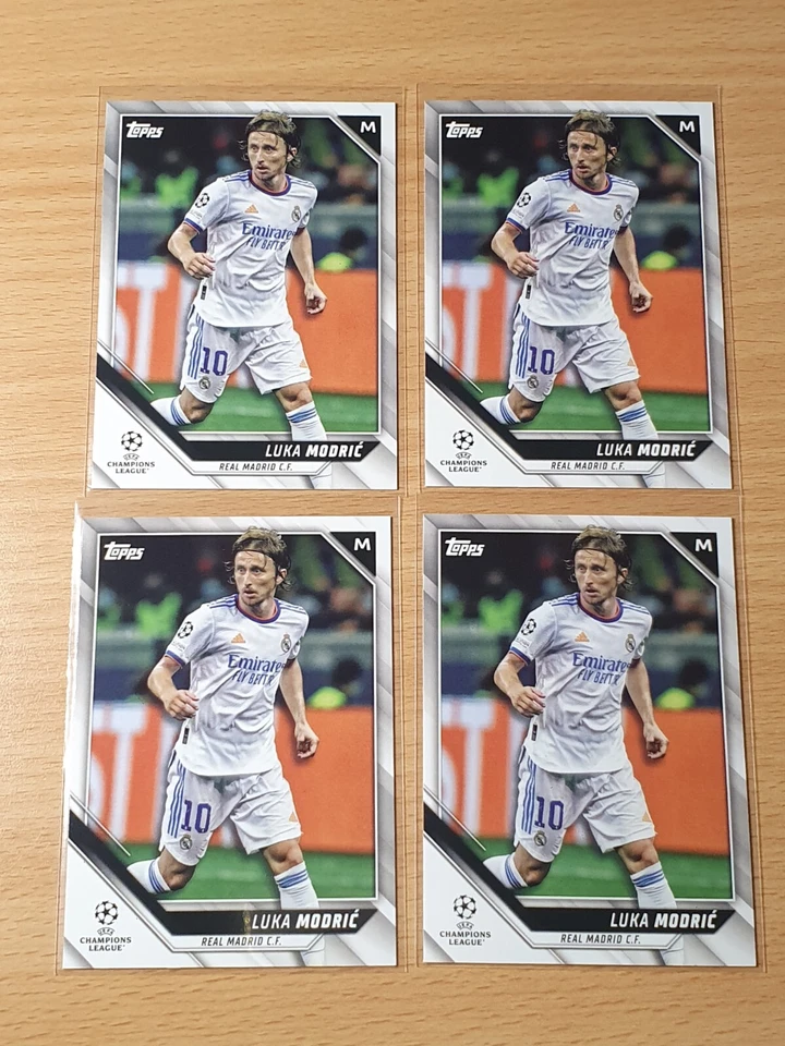 Lot of 4 - 2021-22 Topps UEFA UCL Collection Luka Modric #35 Real Madrid - Image 1 of 1