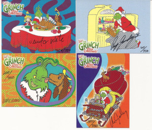 How the Grinch Stole Christmas autograph cards #42, #44, #45, #69 Dynamic Forces