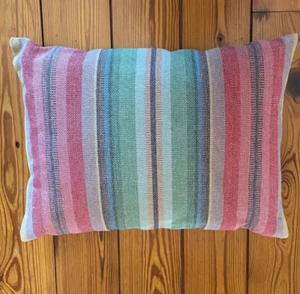CHAPS Home Montauk Studio Striped Pillow 15"x20" MultiColor Textured Woven - Picture 1 of 8