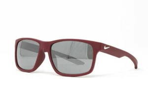 Nike Men's Sunglasses Essential Chaser Matte Cardinal w/Grey Silver Lens 59mm - Picture 1 of 4