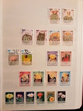 Stampsalex - Francobolli Tema FIORI CACTUS PIANTE GRASSE