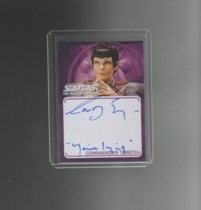 Star Trek TNG Archives & Inscriptions Carolyn Seymour autograph 