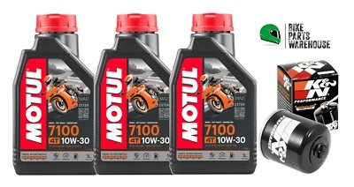 Kit de aceite y filtro MOTUL 7100 10W30 K&N para Suzuki AN 650 BURGMAN 2003-2020 Foto 1 de 4