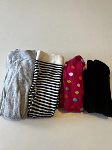 H&M & Misc. Girls Kids Tights Size 6 Lot Of 4 Various Colors - Picture 1 of 9